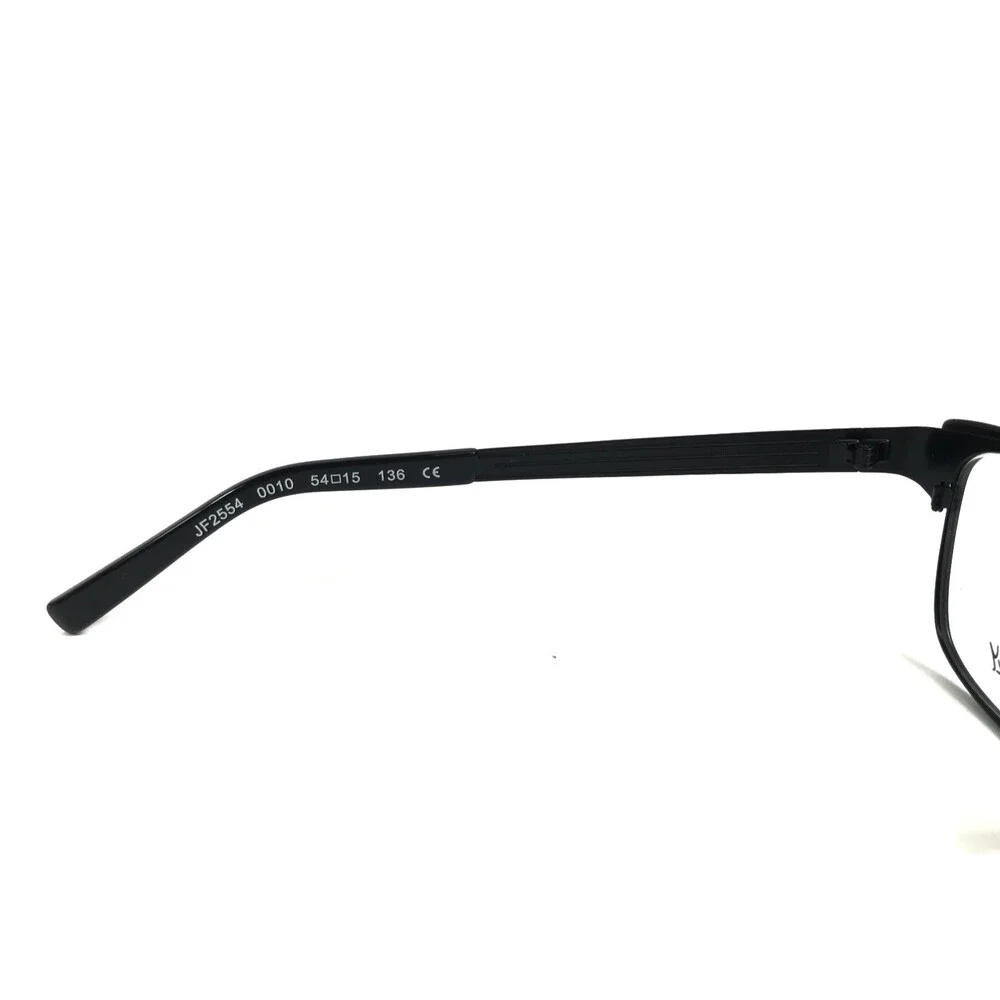 J.F. Rey Eyeglasses Frames JF2554 0010 Black White Checkered Cat Eye54-15-136